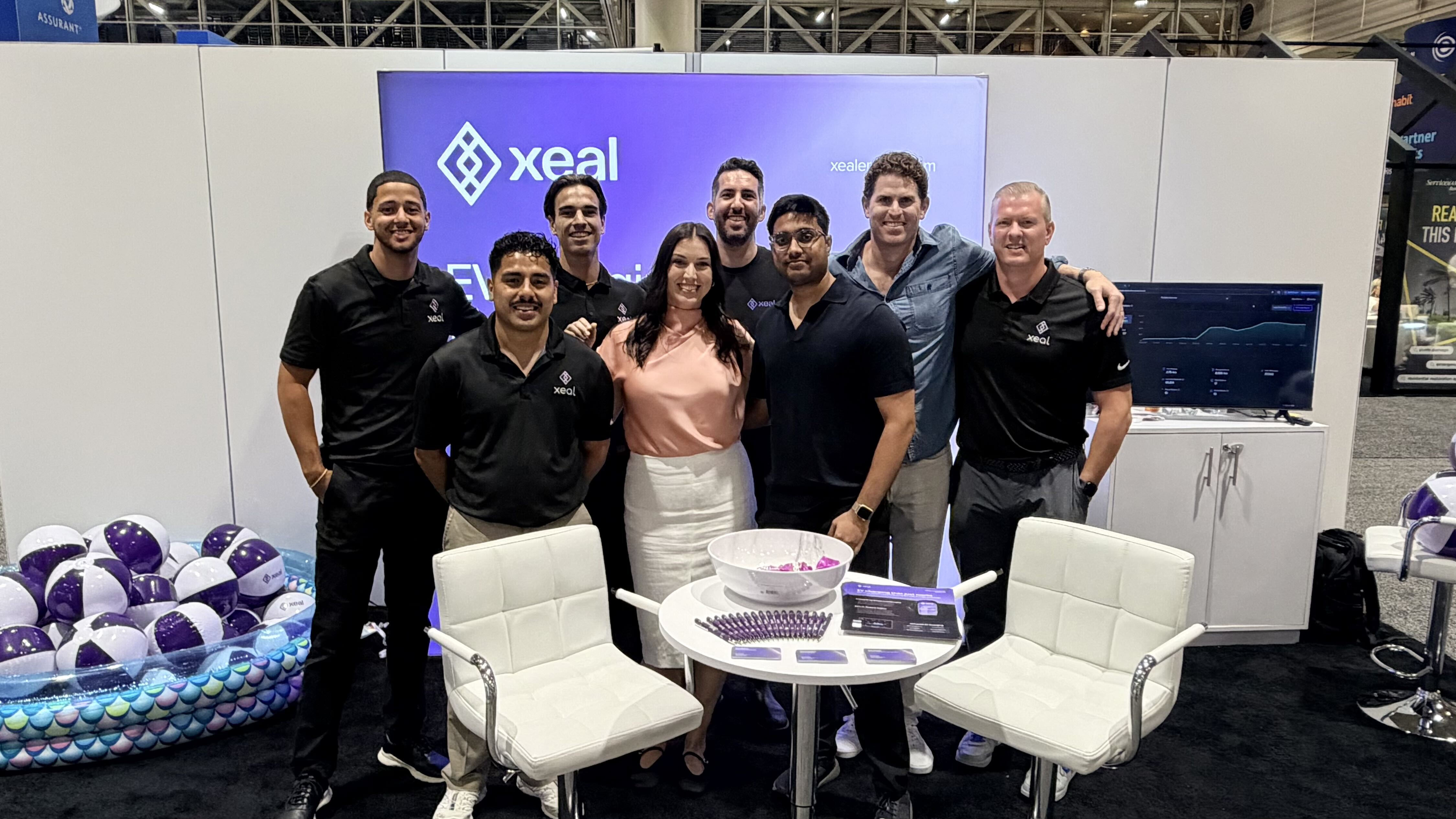 The Xeal team at a conference booth